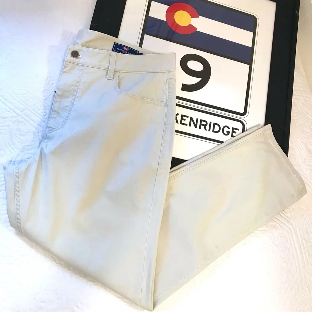 Vineyard Vines Five Pocket Slim Jeans Stone NWT